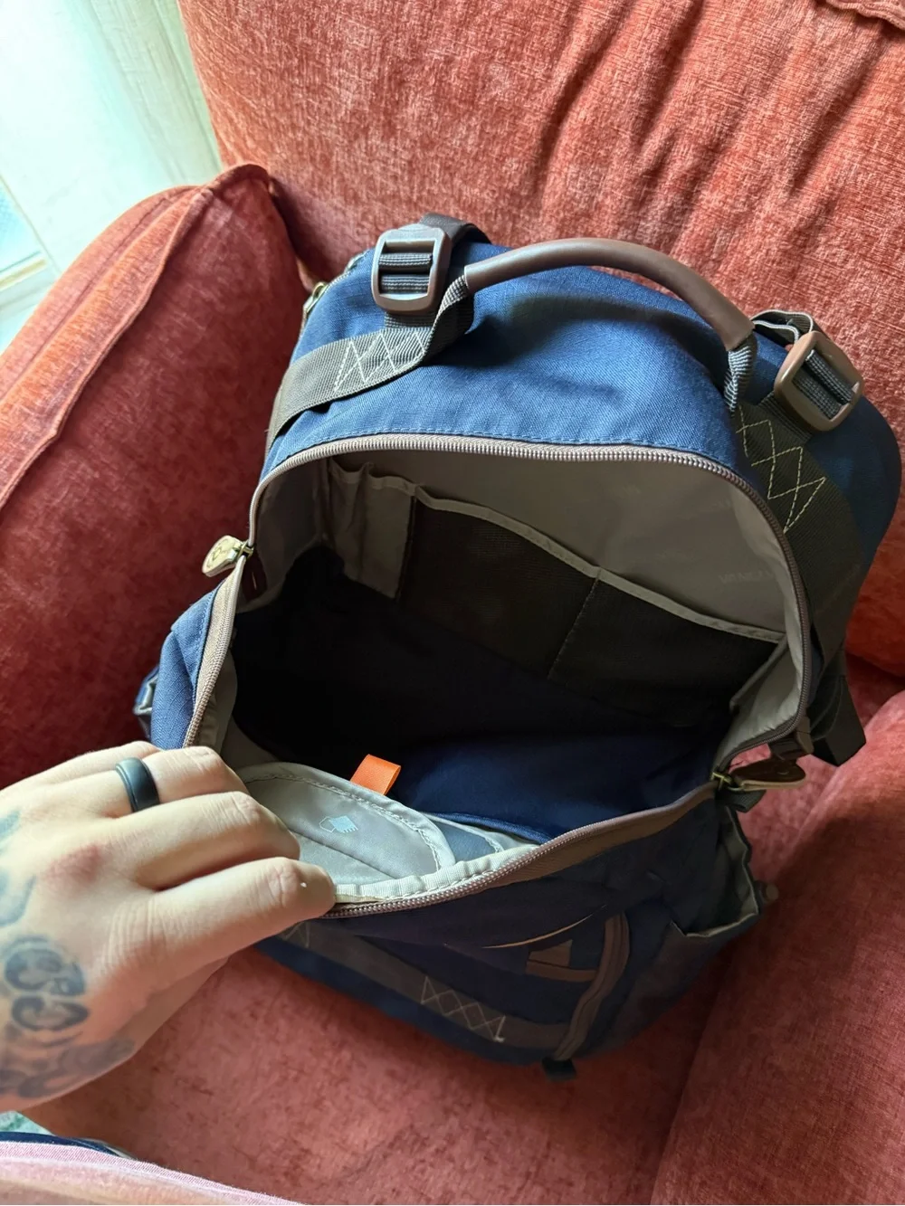 Navy Blue Men's Backpack -